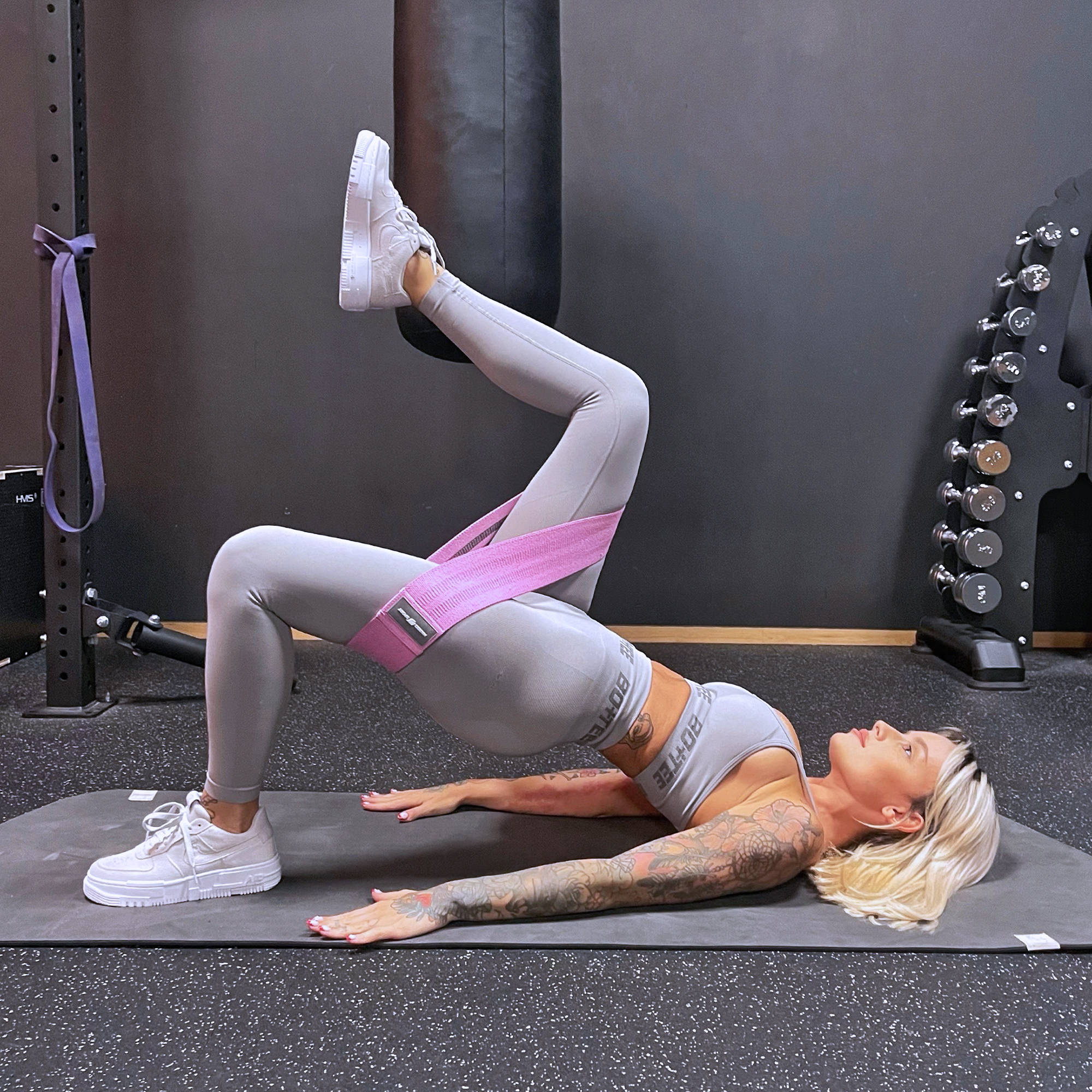 Bandes De Résistance En Tissu - Lot De 3 - Pour Fessiers, Cuisses Et Jambes - Yoga, Pilates, Fitness - Hommes Et Femmes