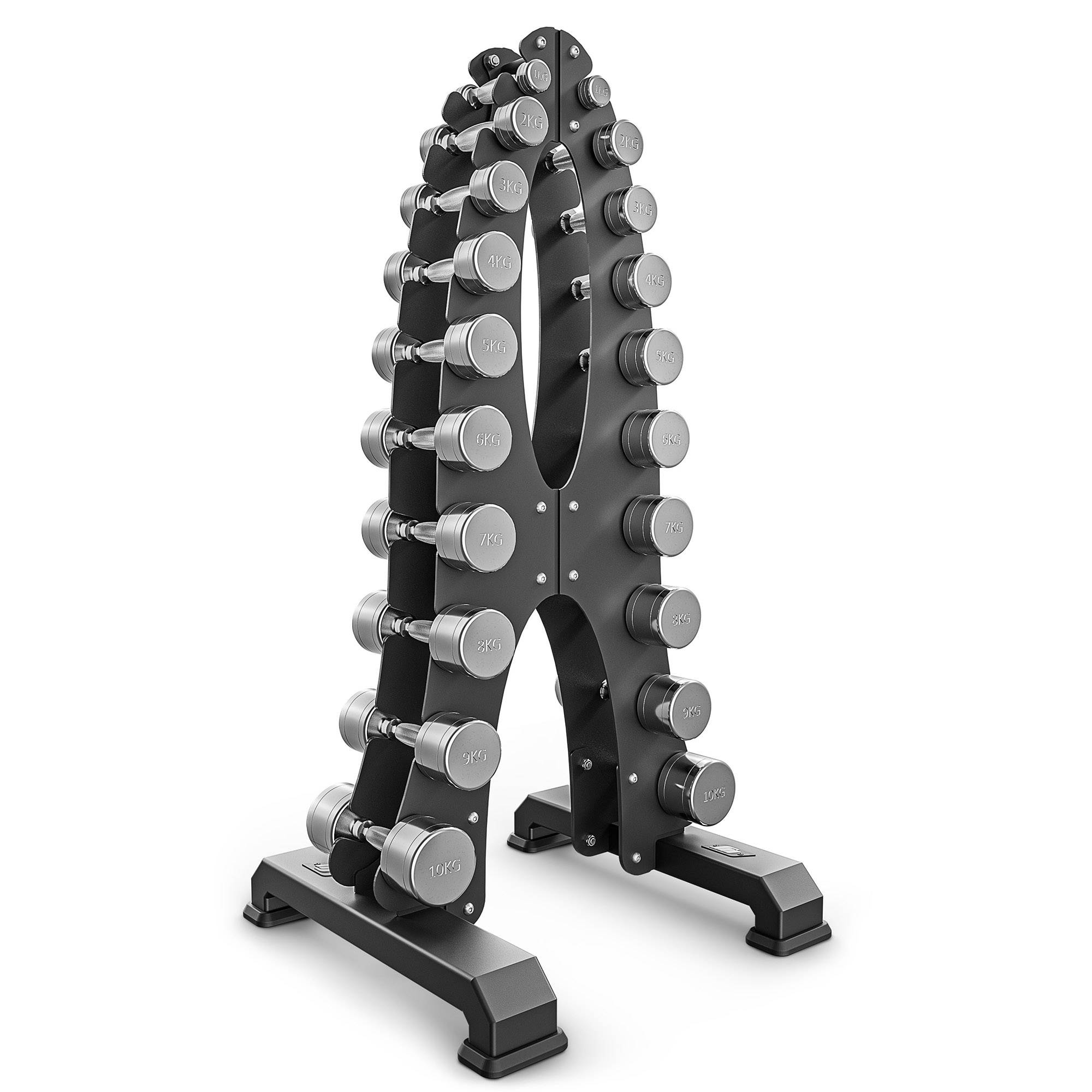 MP-S206 2.0 support avec haltères chromés 1-10kg - Marbo Sport, Barres et  poids de musculation \ Ensembles de poids de musculation \ Jeux d'haltères  fixes Black Week 2023 Cyber Week 2023