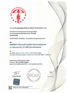 Certyfikat Bezpieczeństwa Sprzęt do siłowni