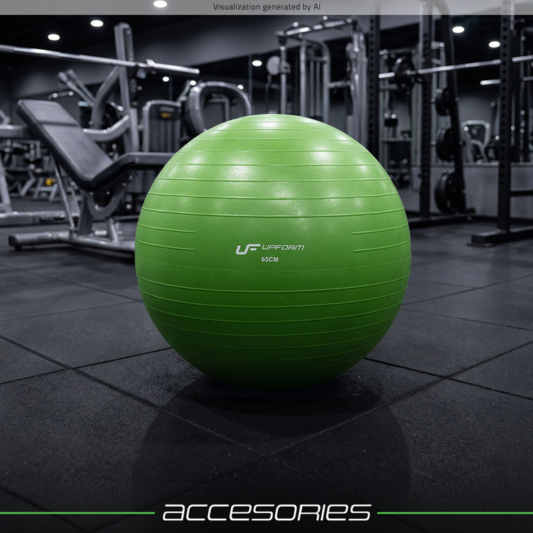Ballon de gymnastique 65 cm vert UpForm
