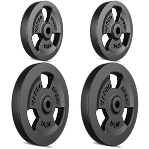 Ensemble de poids en fonte Tri-grip ø30 / 31 mm | 60 kg / 2 x 20 kg + 2 x 10 kg - Marbo Sport
