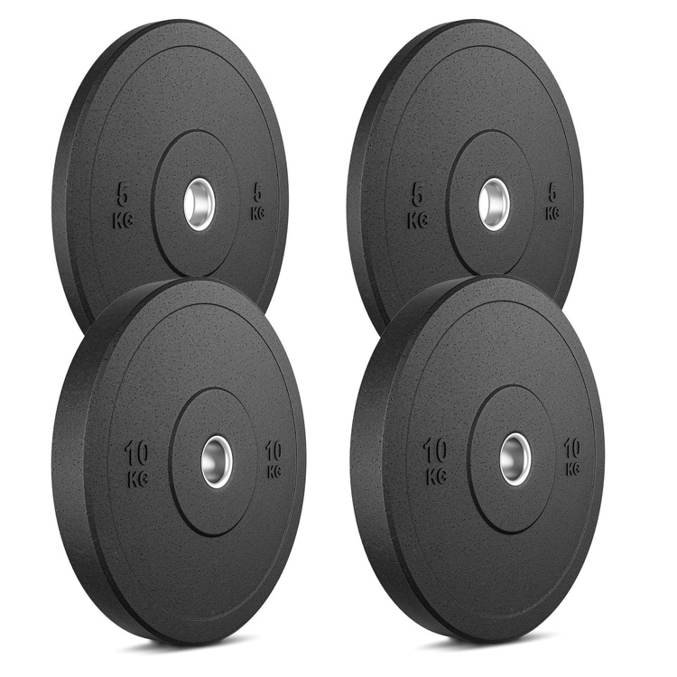 Kit de poids olympiques bumpers ø50 / 51 mm | 30 kg / 2 x 10 kg + 2 x 5 kg - Marbo Sport