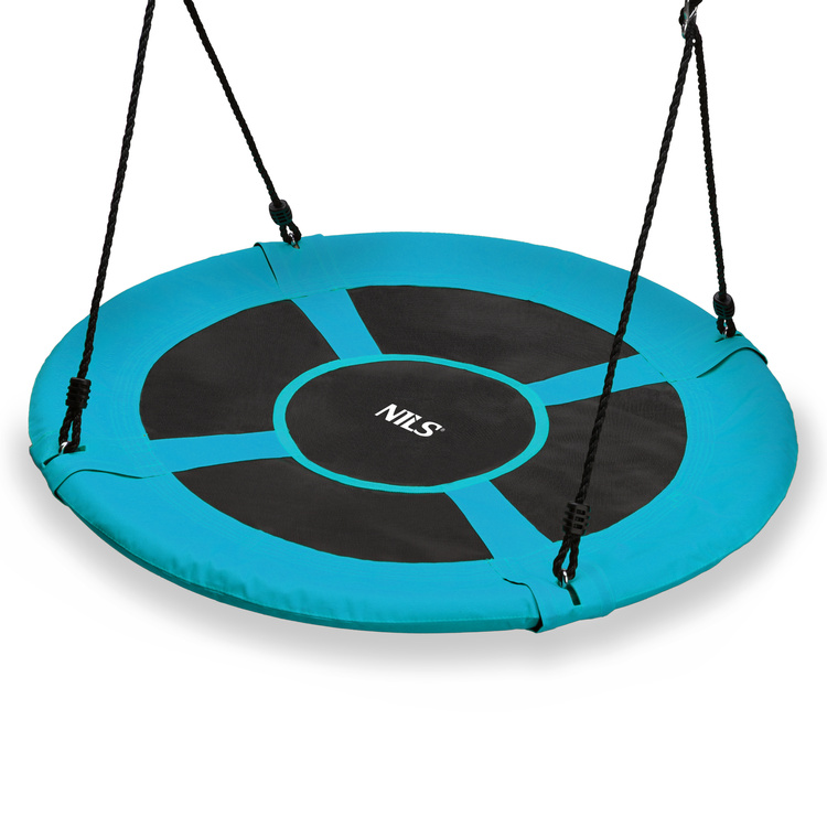 Balançoire suspendue nid de cigogne Ø100 cm türkis - NILS