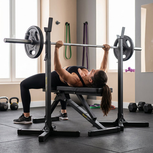 Ensemble SG1 | Banc d'exercice SG-11 + support pour barre SG-10 - SmartGym Fitness Accessories