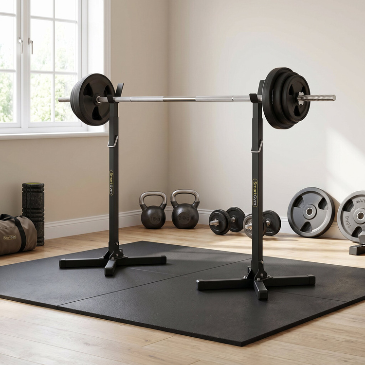 Support Barre Réglable pour Musculation 2 Pièces SG-10 - SmartGym Fitness Accessories