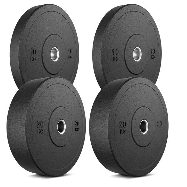 Kit de poids olympiques bumpers ø50 / 51 mm | 60 kg / 2 x 10 kg + 2 x 15 kg - Marbo Sport