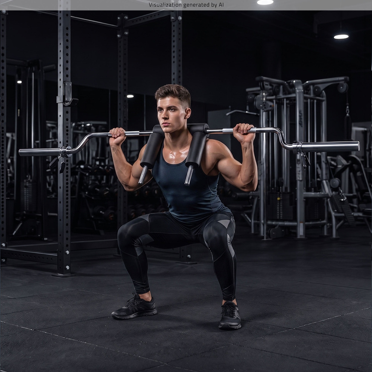 Barre olympique EZ pour squats - UpForm