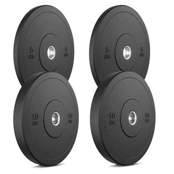 Kit de poids olympiques bumpers ø50 / 51 mm | 30 kg / 2 x 10 kg + 2 x 5 kg - Marbo Sport