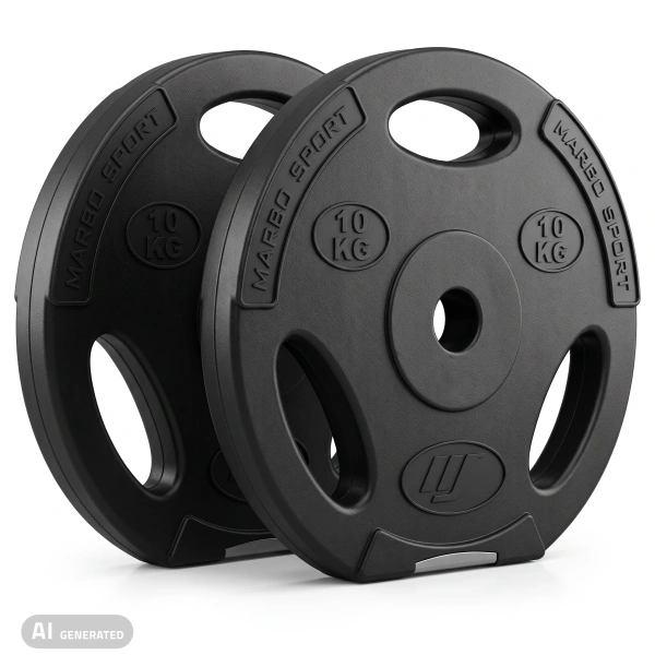 Set de disques de musculation composites 2 x 10 kg - Marbo Sport