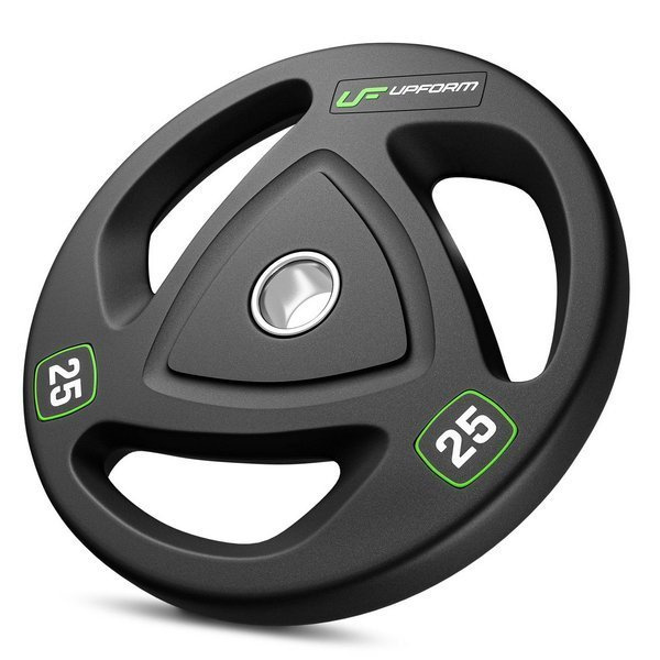 Poids olympique avec revêtement de caoutchouc HQ 25 kg - UpForm