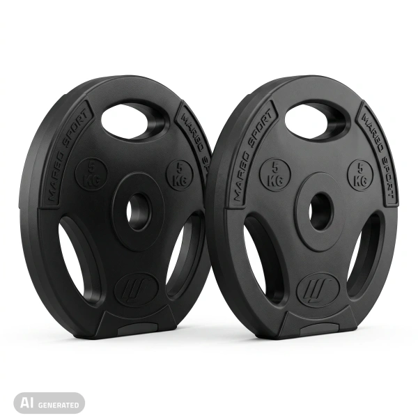 Set de disques de musculation composites 2 x 5 kg - Marbo Sport
