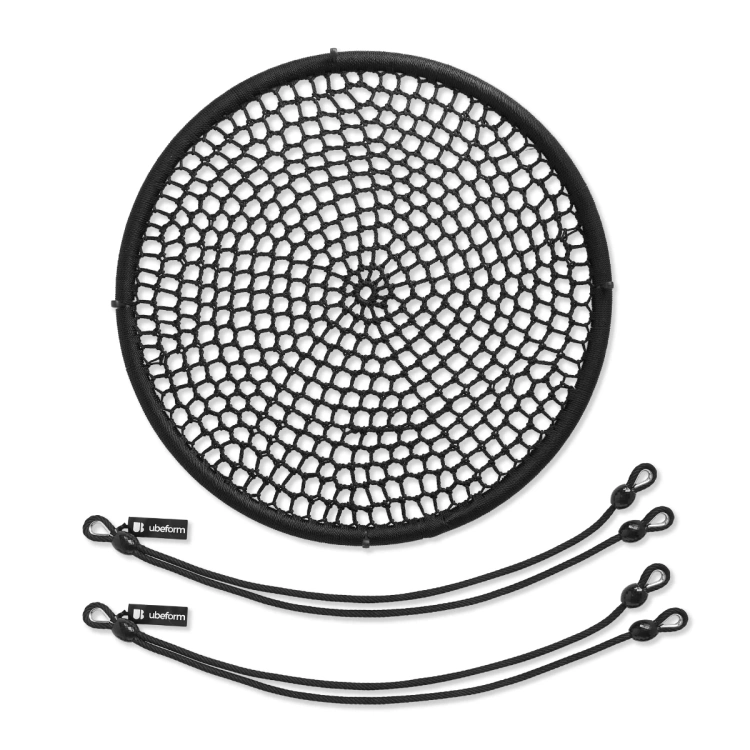 Balançoire nid d'oiseau 120 cm Deluxe noire - Ubeform
