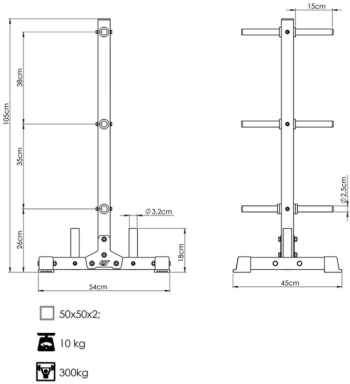 Arbre à Disques MS-S103 2.0 - Marbo Sport