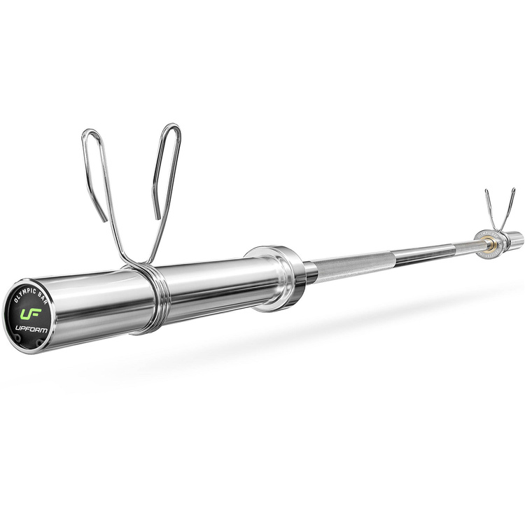 Set 75 kg | Barre d'haltère olympique 180 cm + poids en fonte olympiques 2x5kg, 2x10kg, 2x15kg - Marbo Sport