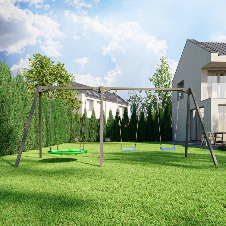 Portique Balançoire Triple Premium MO-014 - Marbo Sport