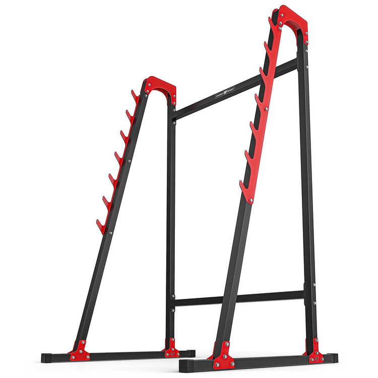 Ensemble MH26_177KG_KIER | Banc de musculation + supports pour barres + banc à biceps + extension de jambes + poulie pour traction + kit de barres d'haltères renforcées et de disques pour la musculation de 113 kg - Marbo Sport