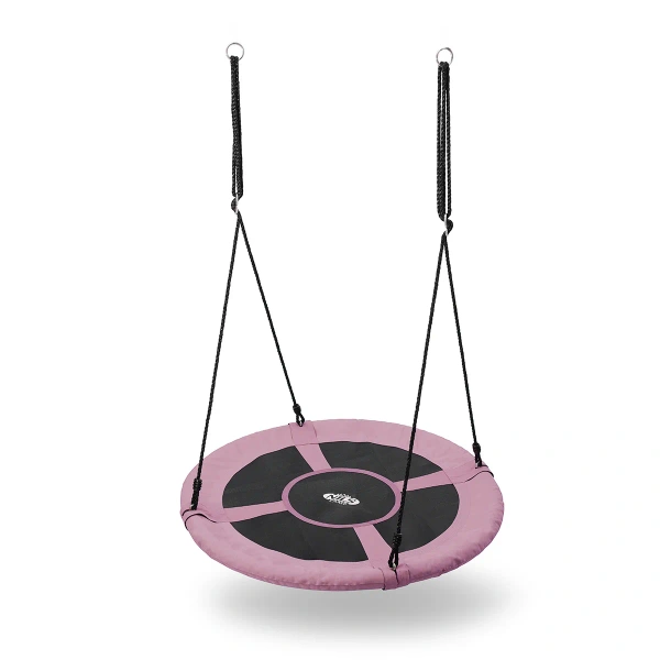 Balançoire suspendue nid de cigogne Ø100 cm PINK - NILS