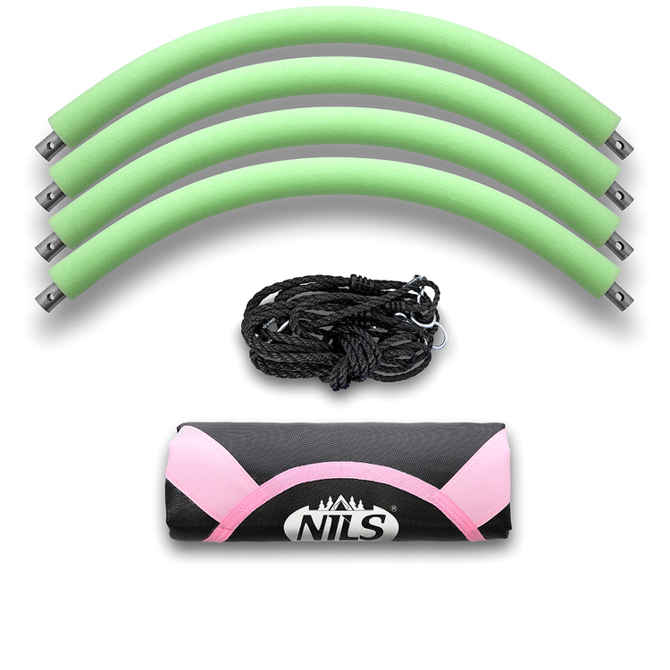 Balançoire suspendue nid de cigogne Ø100 cm PINK - NILS