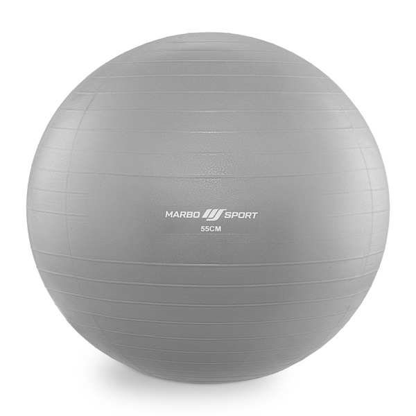 Ballon de gymnastique 55 cm gris Marbo Sport