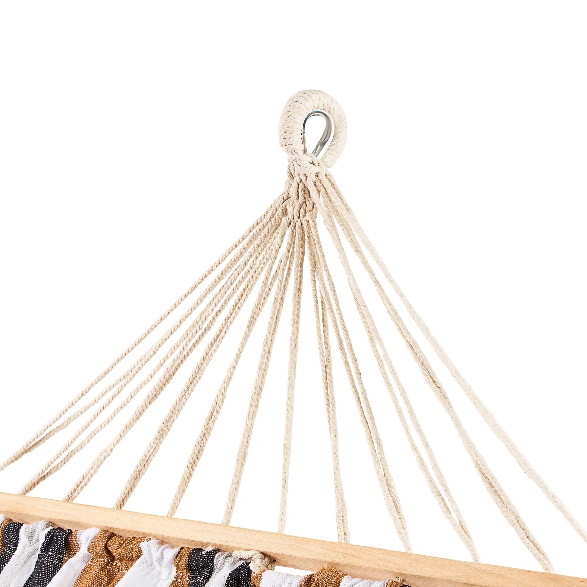 Hamac de jardin avec barre en bois 290 x 125 cm - Ubeform