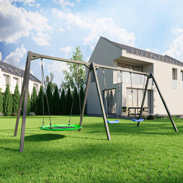 Portique Balançoire Triple Premium MO-014 - Marbo Sport