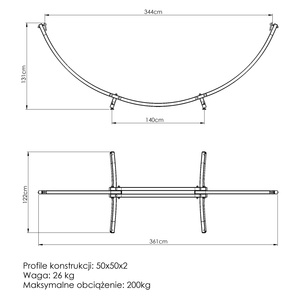 Support Hamac Double Grand MO-011 - Marbo Sport