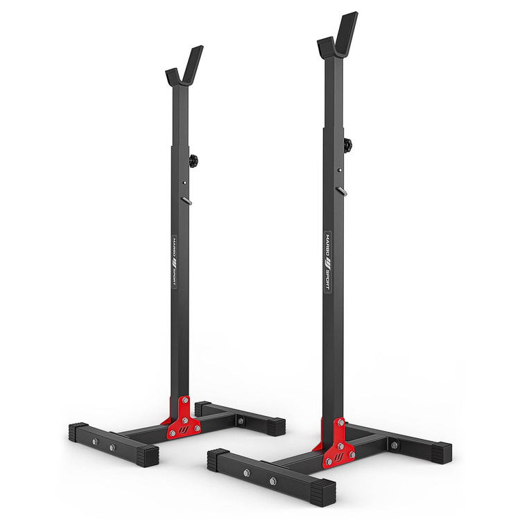 Ensemble MH19_111KG_KIER | Banc de musculation MH-L115 + Support pour barres MH-S201 + kit de barres d'haltères renforcées et de disques pour la musculation de 83 kg - Marbo Sport