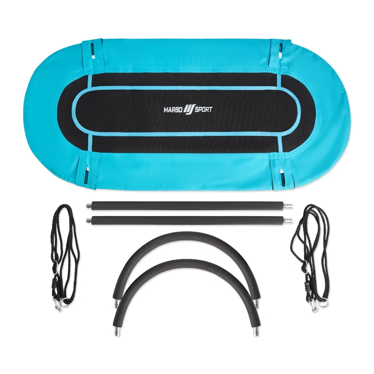Balançoire nid d'oiseau ovale 167 x 71 cm turquoise - Marbo Sport