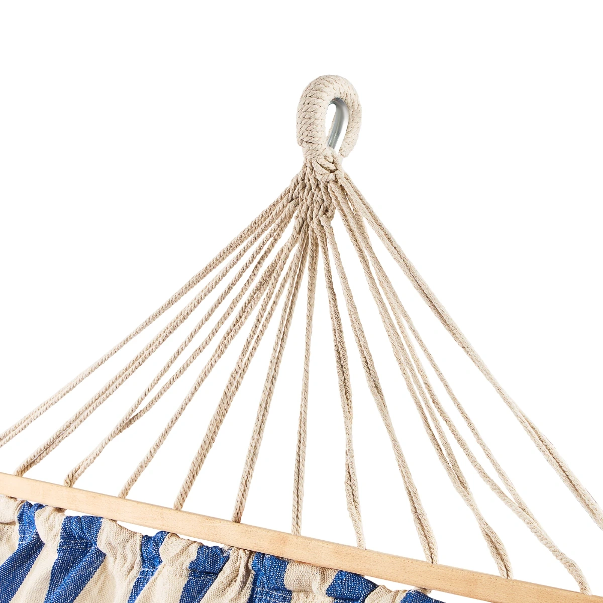 Hamac de jardin avec barre en bois 290 x 125 cm - Marbo Sport