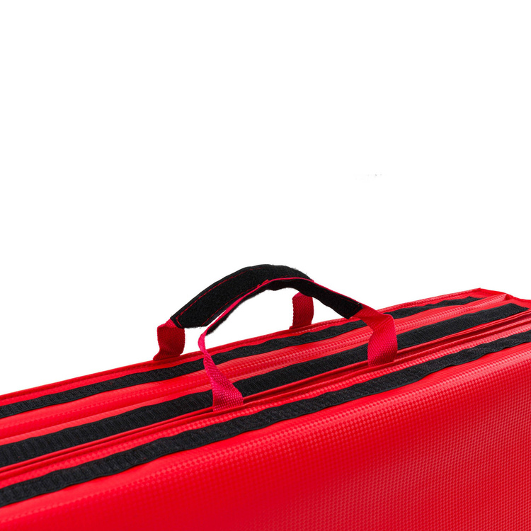 Matelas de gymnastique pliable rigide avec velcros 180 x 60 x 5 cm rouge - Marbo Sport