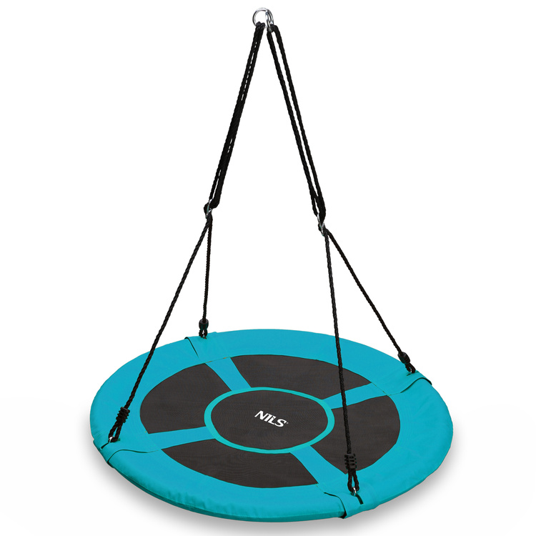 Balançoire suspendue nid de cigogne Ø100 cm türkis - NILS