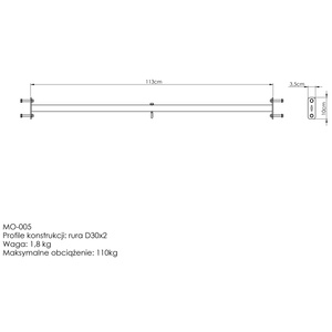 Barre de Traction Extérieure avec Support Sac MO-005 - Marbo Sport