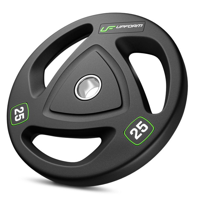 Poids olympique avec revêtement de caoutchouc HQ 25 kg - UpForm