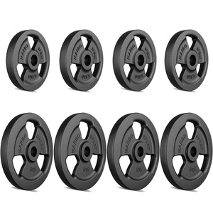 Ensemble de poids en fonte Tri-grip ø30 / 31 mm | 30 kg / 4 x 5 kg + 4 x 2,5 kg - Marbo Sport