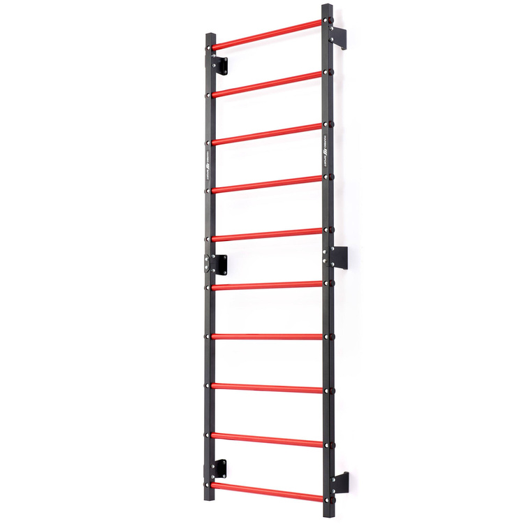 Ensemble MHU1 | Espalier de gymnastique métallique 230 x 81 cm MH-U204 + Barre murale et barre de traction 2 en 1 fixation murale et espalier MH-U205 - Marbo Sport