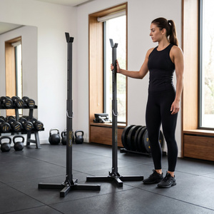 Support Barre Réglable pour Musculation 2 Pièces SG-10 - SmartGym Fitness Accessories